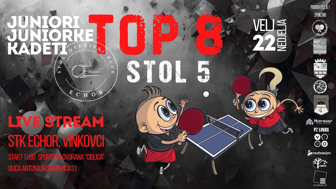 2.⁠ ⁠TOP 8 Turnir, Vinkovci - Stol 5 Kadeti