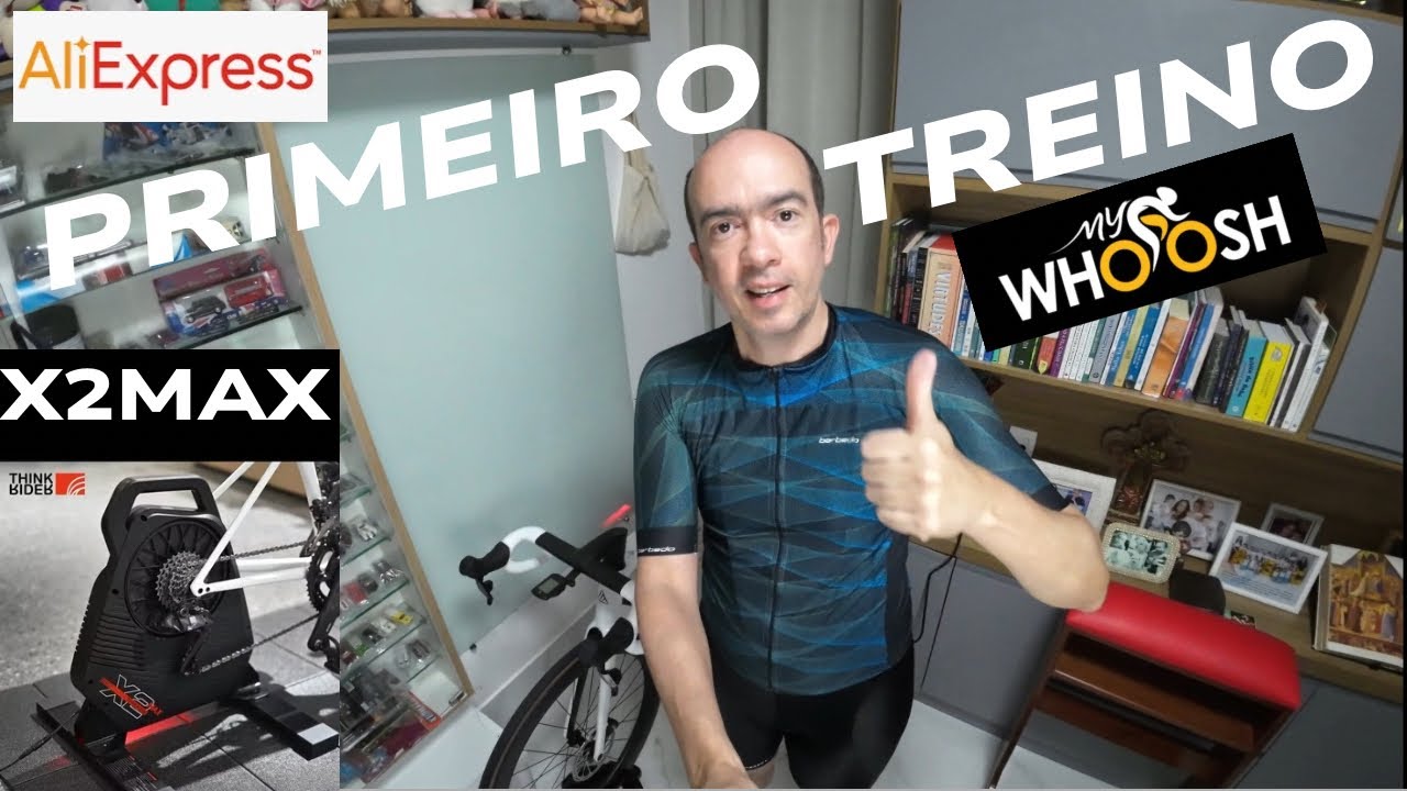 🔥 Meu PRIMEIRO treino no rolo ThinkRider X2 Max com MyWhoosh!  AliExpress