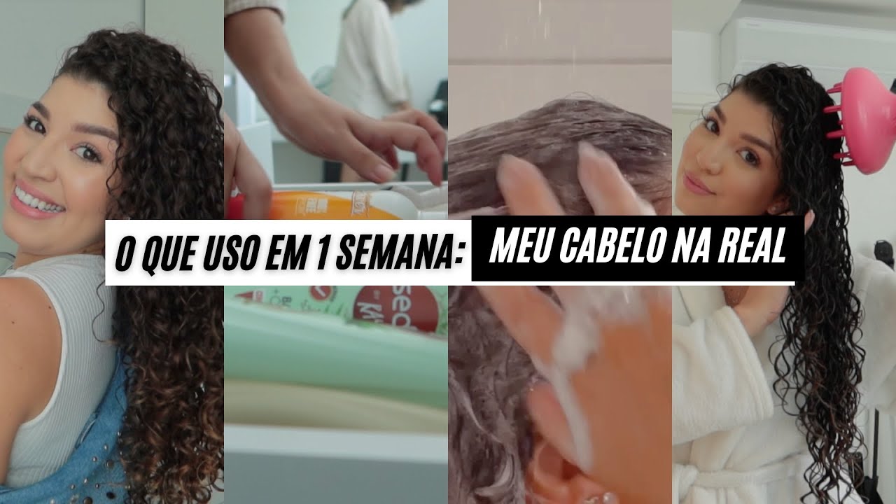 1 SEMANA CABELO CACHEADO NA REAL: produtos, rotina, penteados | por Jessica Melo