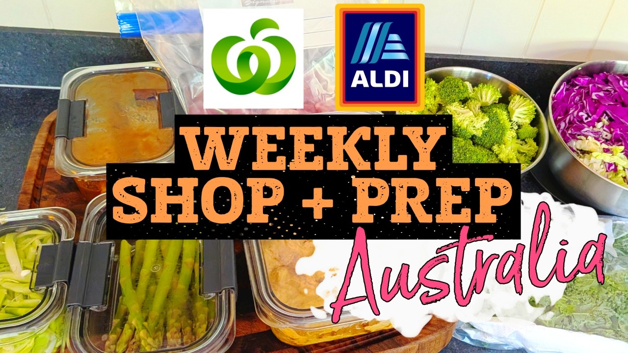 Еженедельные покупки продуктов в Aldi и Woolworths + приготовление ужина | Ingredient Household