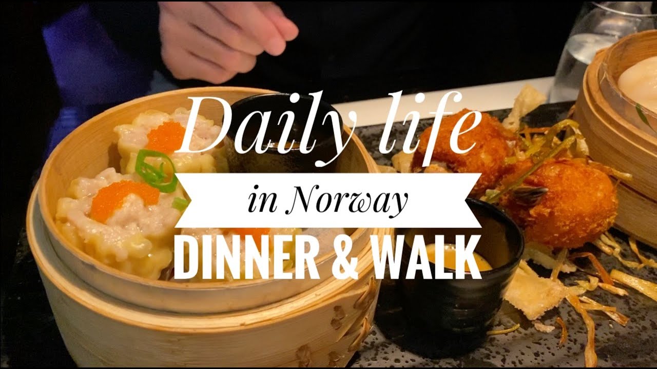 [노르웨이 일상 Life in Norway] #1 Dinner & Walk in Oslo @ Karl Johans gate / 오슬로에서의 저녁 및 산책 @ 칼요한거리