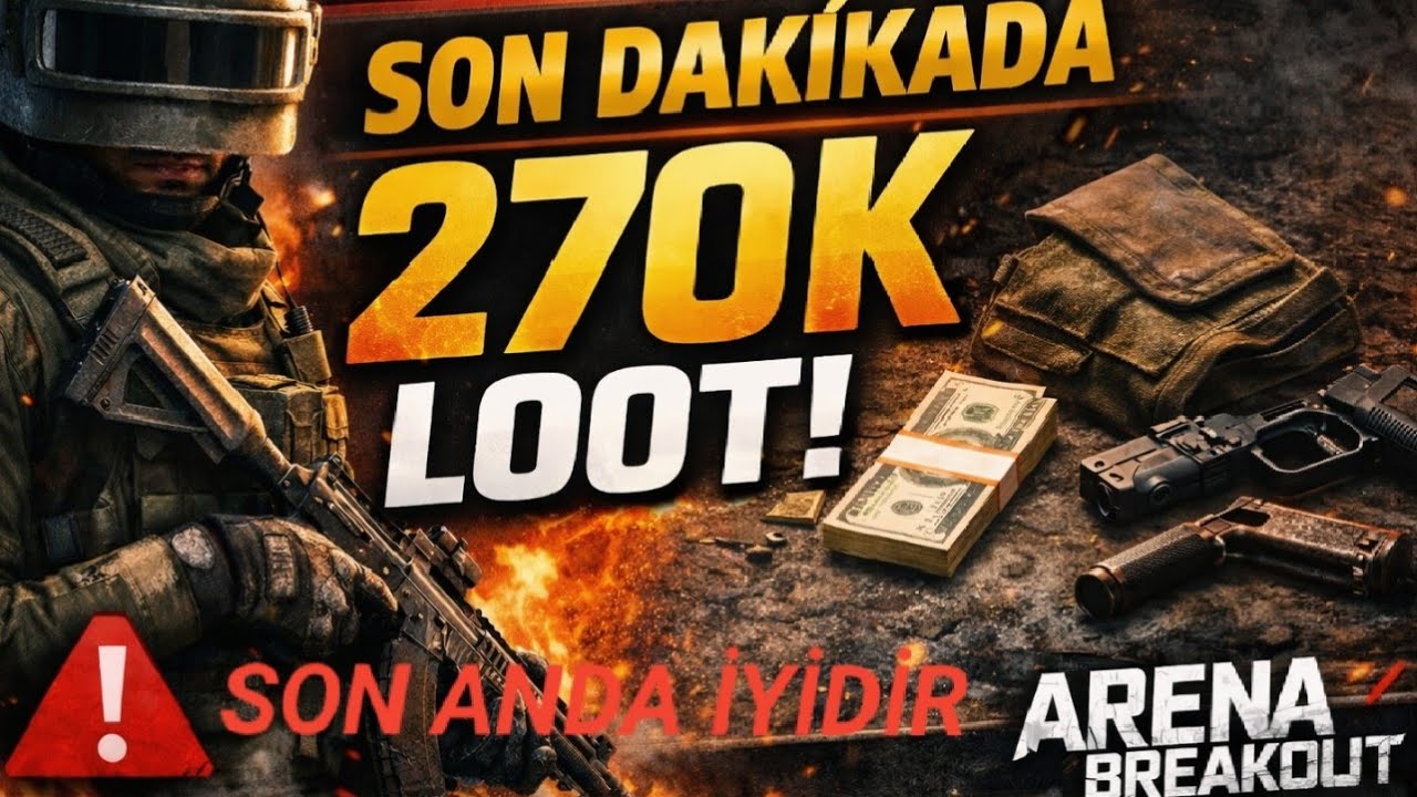 ARENA BREAKOUT SON DAKİKADA ORTA SEVİYE LOOT İLE CIKIS YAPTIK