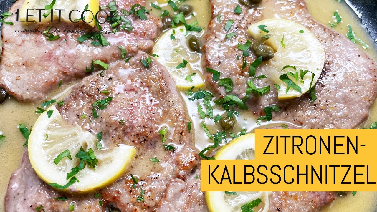Zitronenschnitzel, Scaloppine al limone