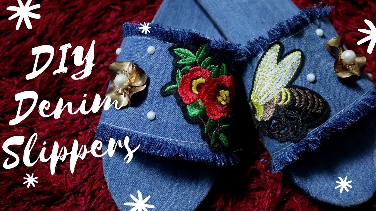 DIY| Denim Slippers| Ayo's Crafts