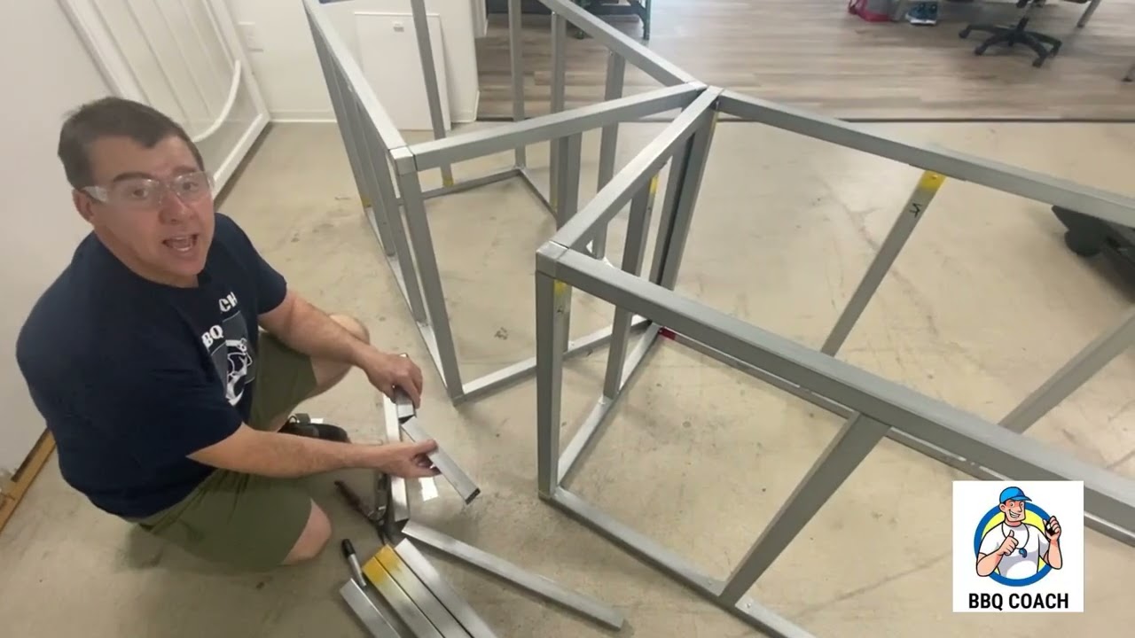 BBQ Coach Custom Angle Kit for DIY Outdoor Kitchen Frames