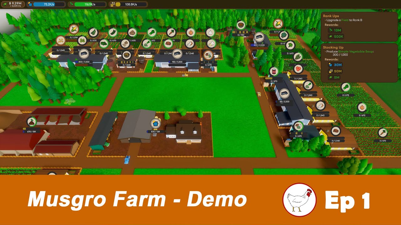 Musgro Farm - Incremental Farm Game Demo - EP 1