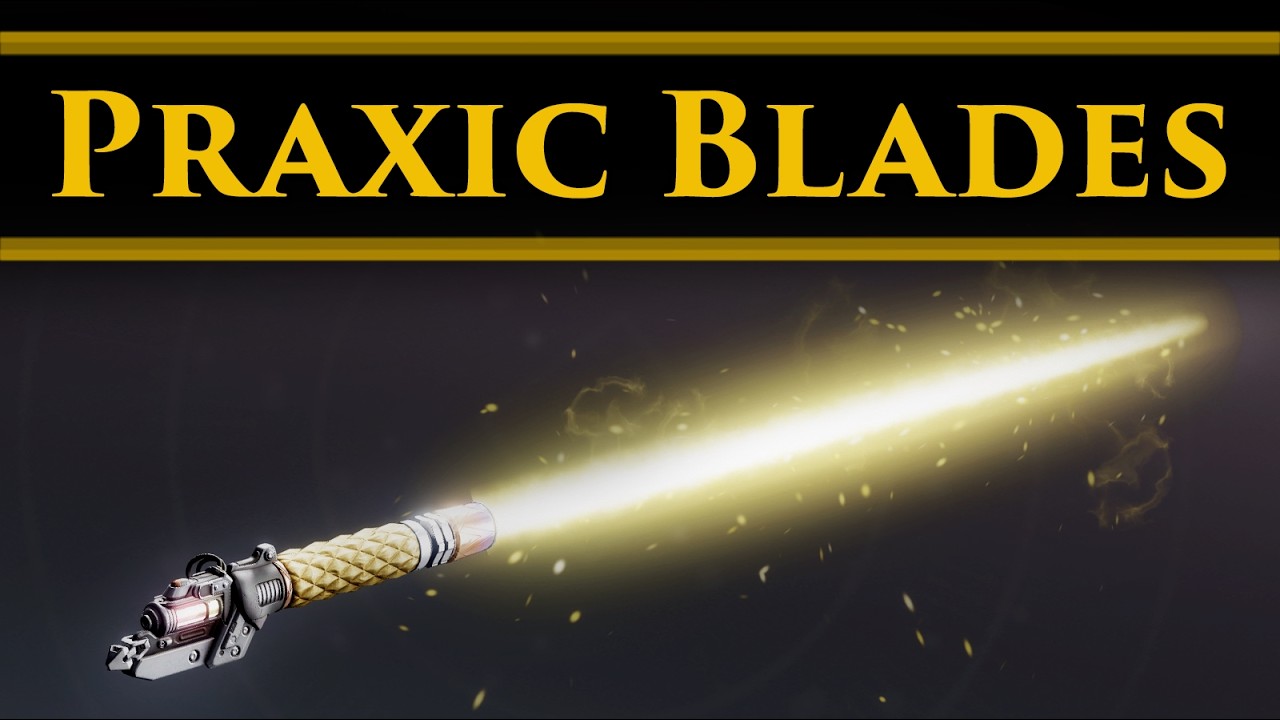 Destiny 2 Lore - Praxic Blades Exotic Weapon Lore! The Lightsabers of Destiny!