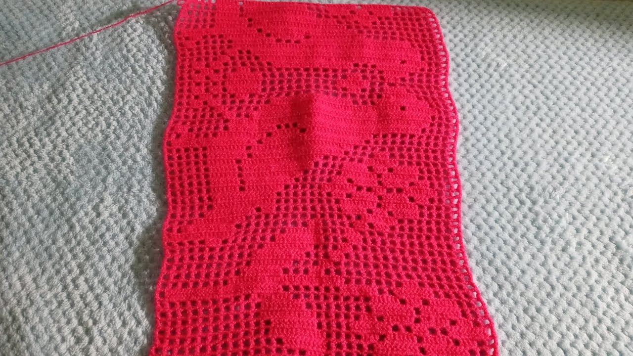 Continuación de la (parte7) del camino de mesa a crochet muy fácil de realizar paso a paso