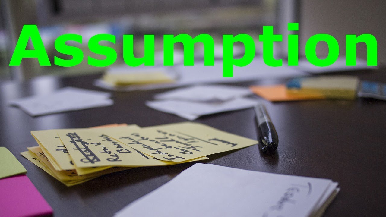 Assumption meaning with example phrases and translation from English to Hindi Urdu