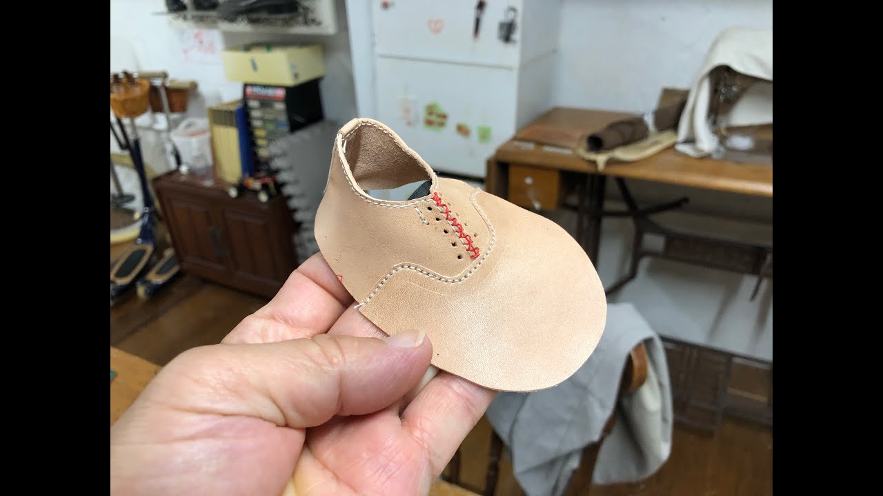 Making a Shoe upper for Super Dollfie Doll Shoes (9cm) – Step by Step Like Real Ones
