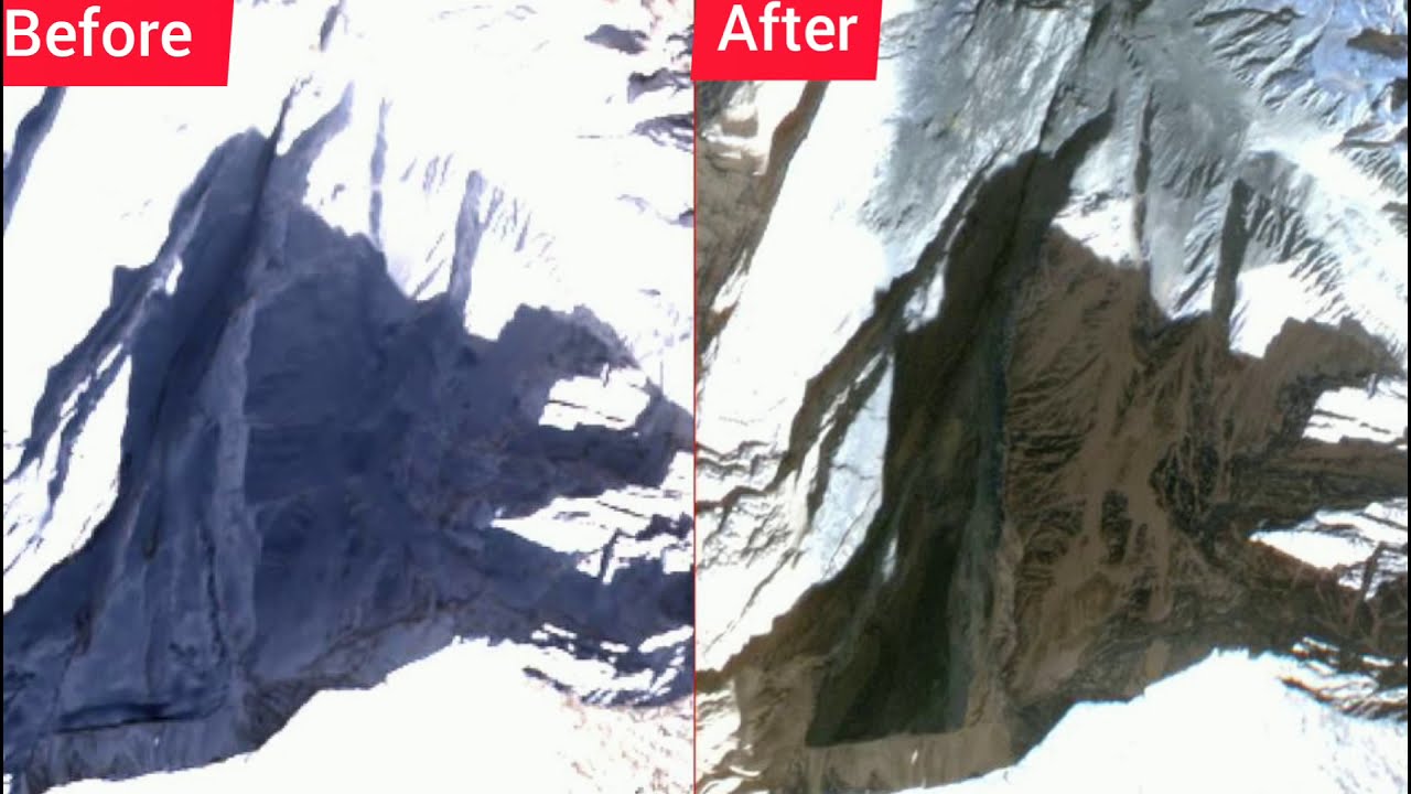 Chamoli glacier melt. Avalanche Breaking Satellite images #Uttarakhand disaster 2021