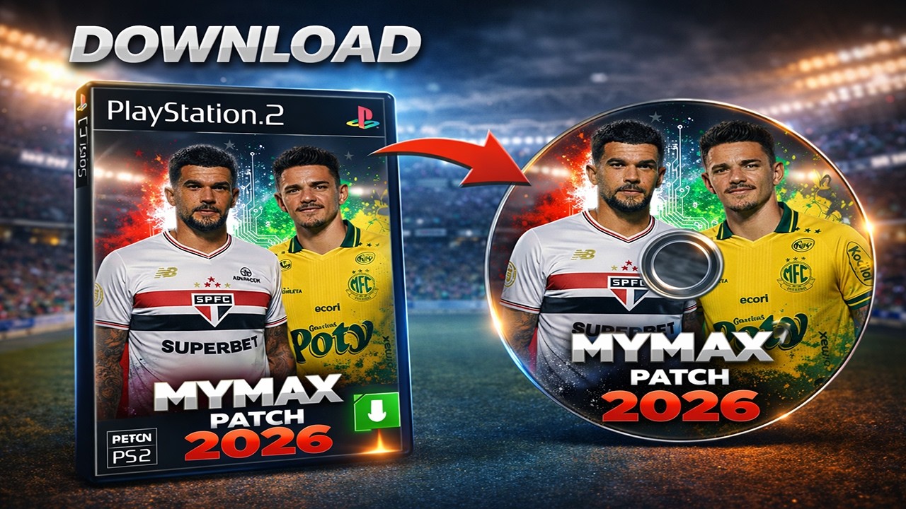 BAIXAR BOMBA PATCH 2026 PARA PS2 E ANDROID! ELENCOS 2025/26, GRÁFICOS NOVOS E NARRAÇÃO BR DONWLOAD