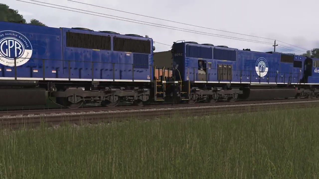 Railfanning my fictional railroad in Trainz 22