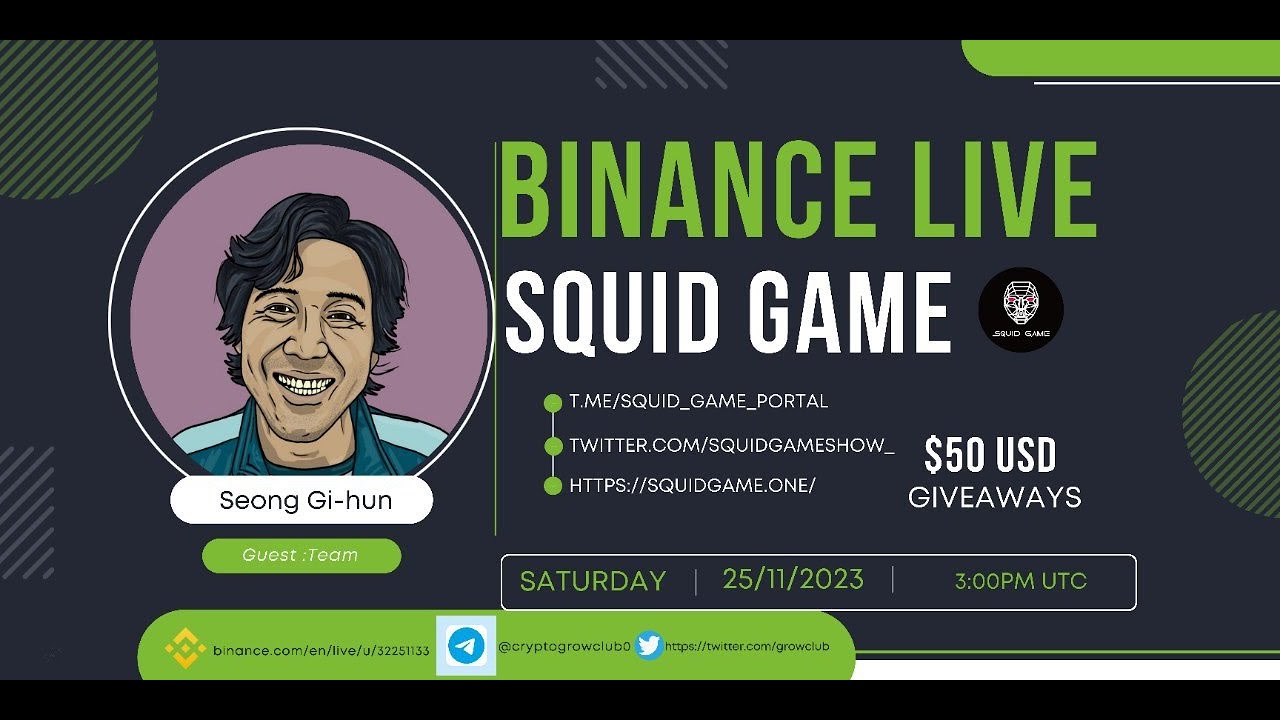 Squid Game token BINANCE LIVE AMA