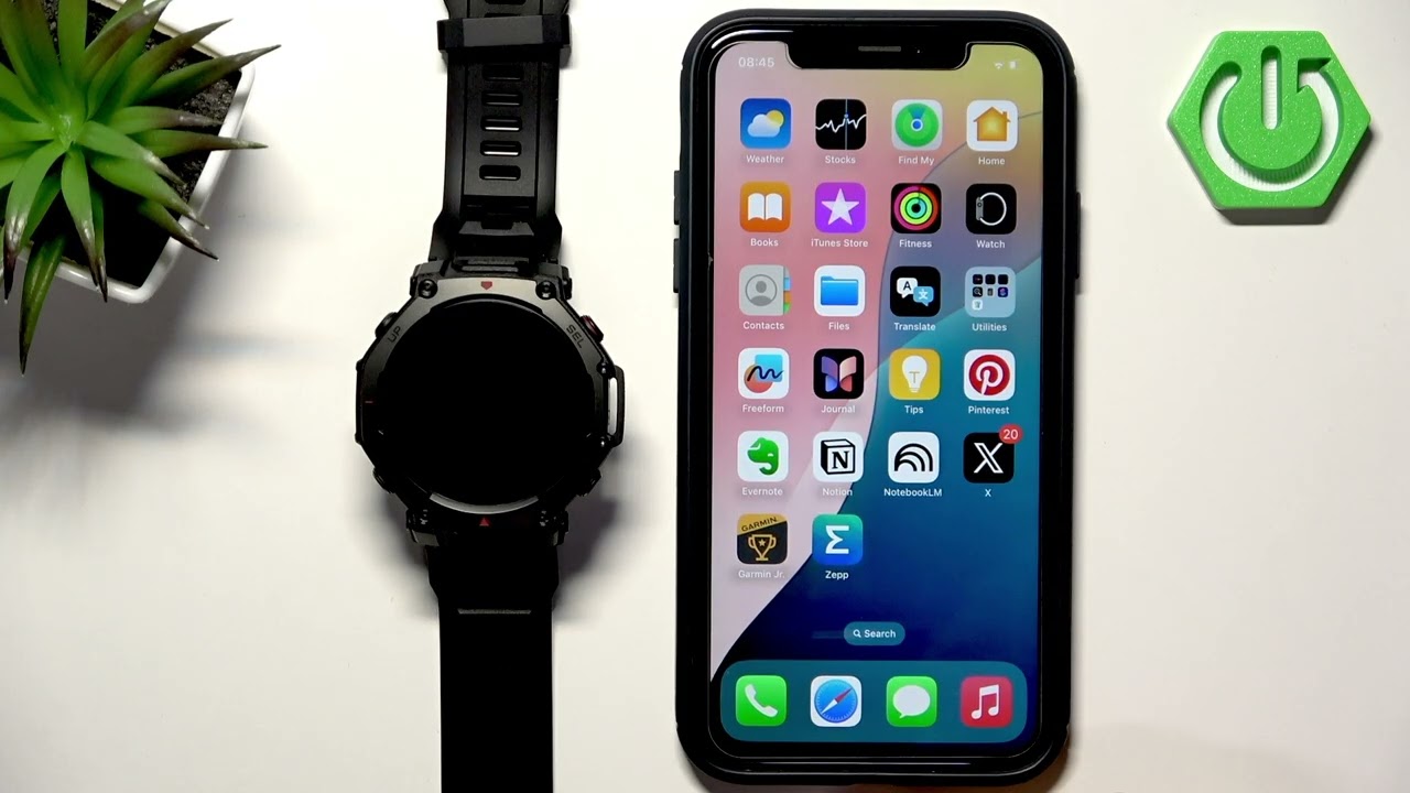 AMAZFIT T-Rex 3 Pro 48 мм — включение уведомлений телефона на iPhone