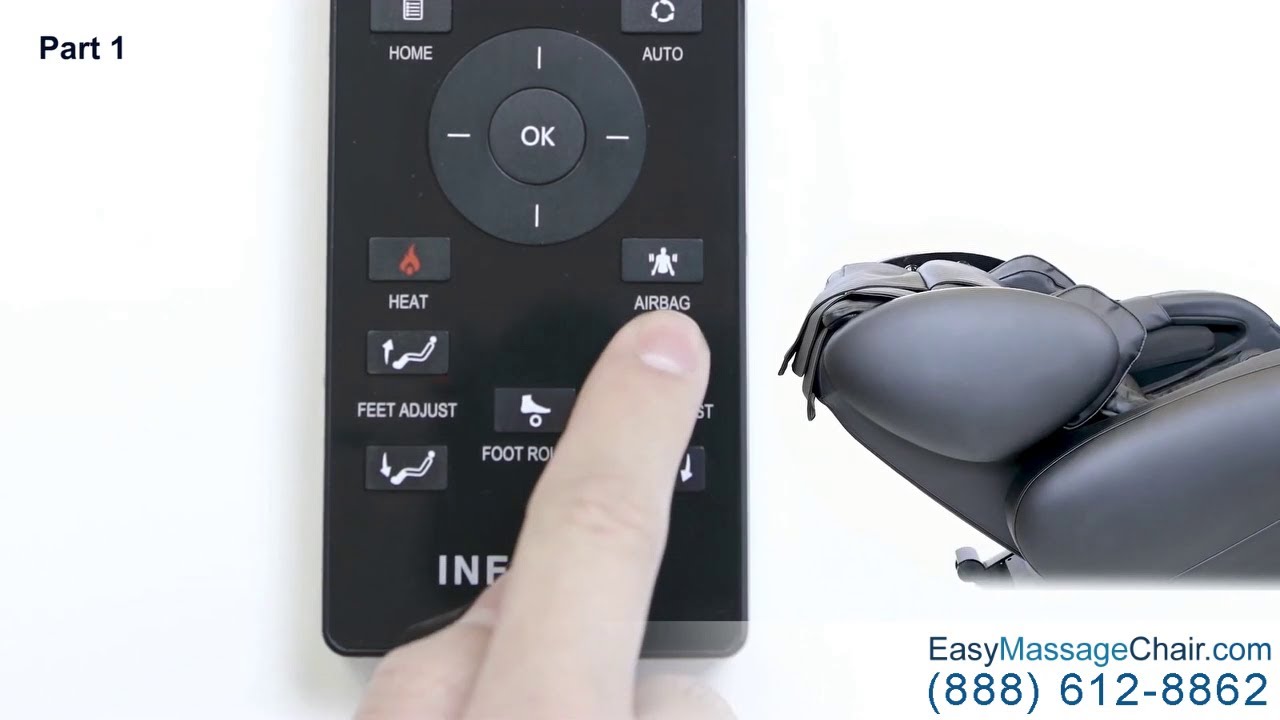 Массажное кресло Infinity IT-8500 Plus — как пользоваться пультом дистанционного управления