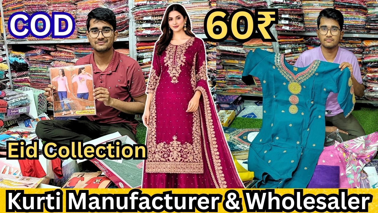 Kurti Manufacturer Kolkata | ₹60 से Kurti Wholesale | Barabazar Kurti Market