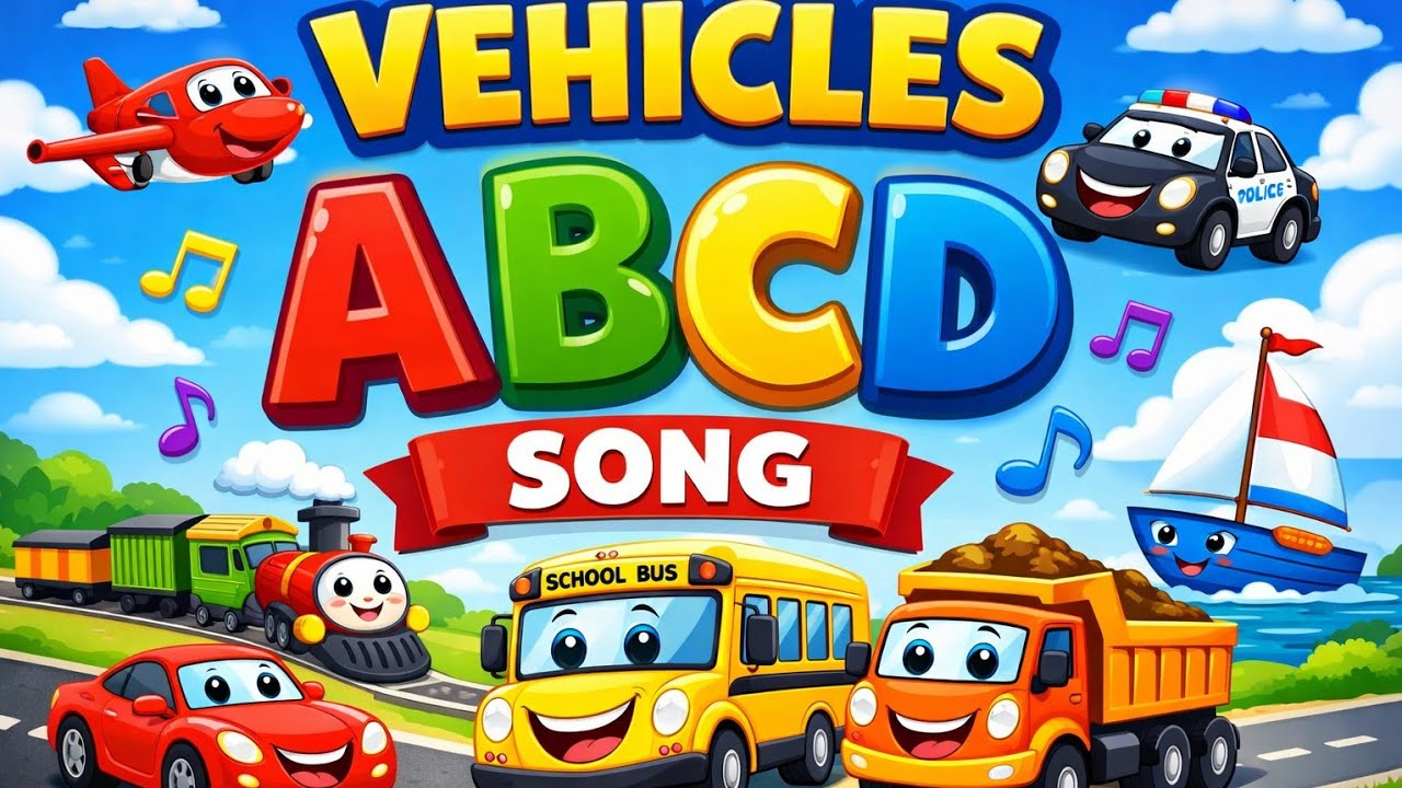 Learn ABCD with Vehicles | Kids Alphabet Song 🚗🚌