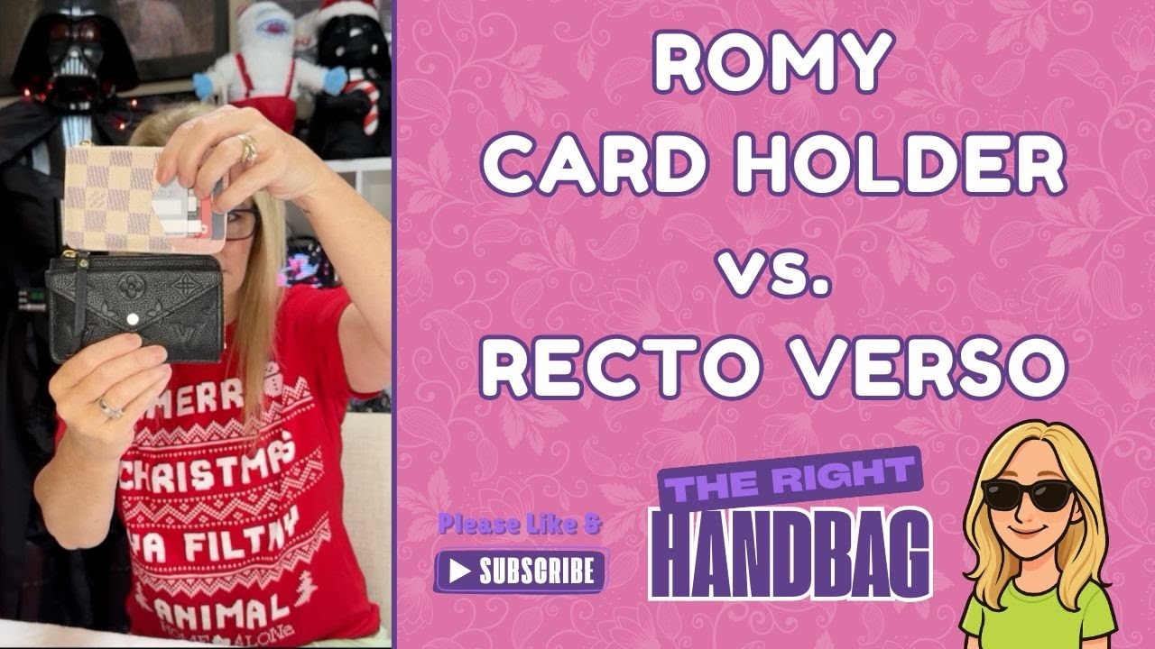 Louis Vuitton Romy Card Holder vs Recto Verso: Which is Best for You? See What Fits #giftideas