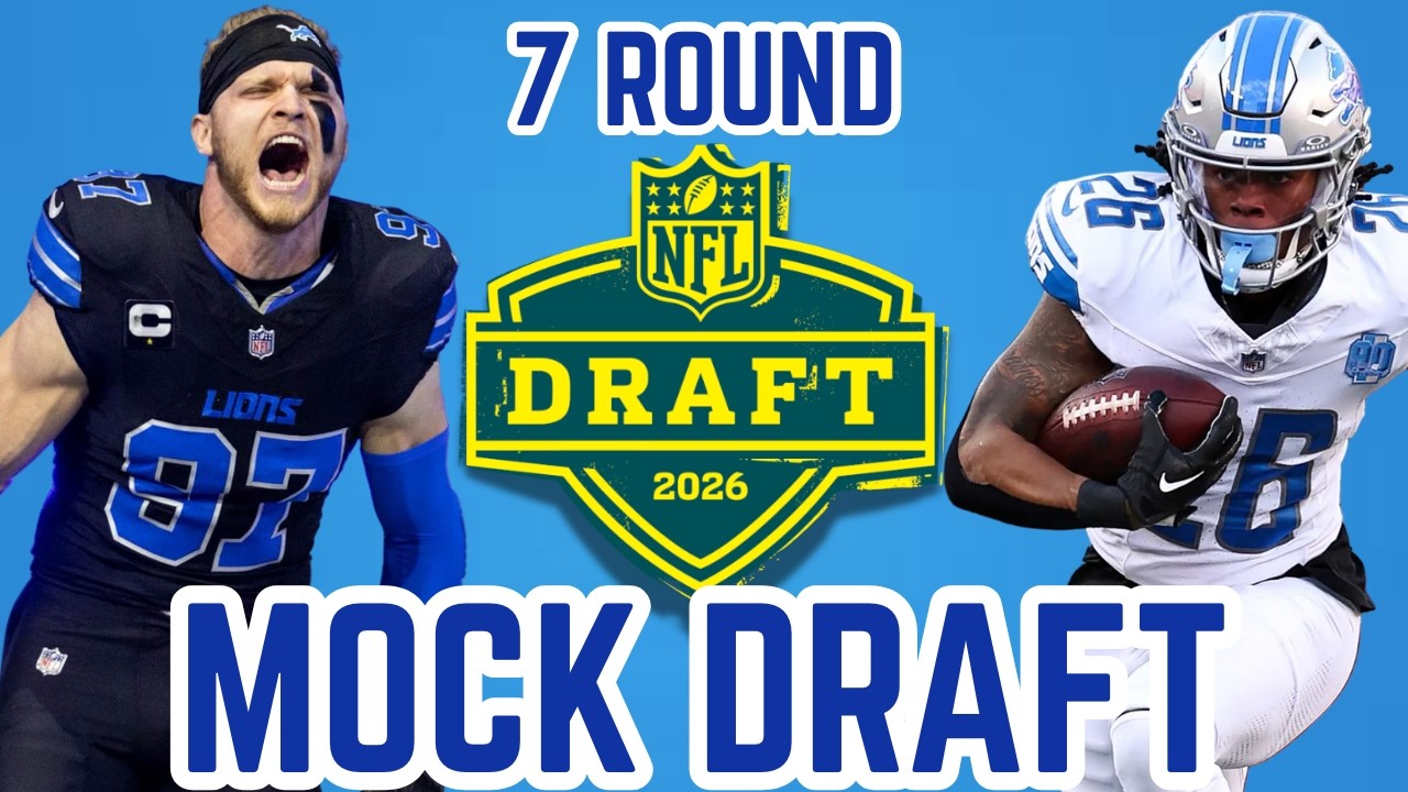 Detroit Lions 2026 7-Round Mock Draft 2.0 | Building The DEFENSE!