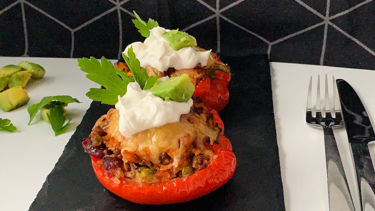 Mexican stuffed bell peppers / Ardei umpluti in stil mexican