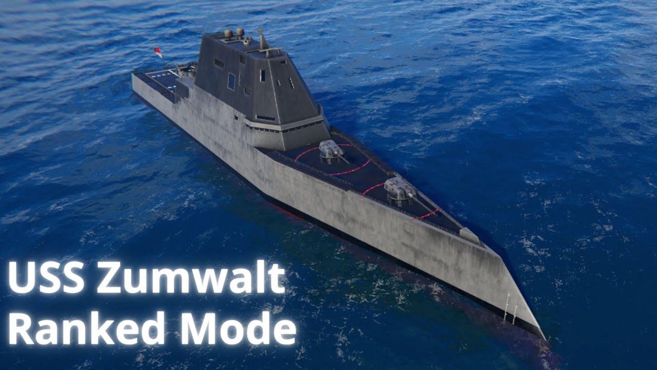 USS Zumwalt - Ranked Mode Gameplay. DF-12/X-51 - Modern Warships