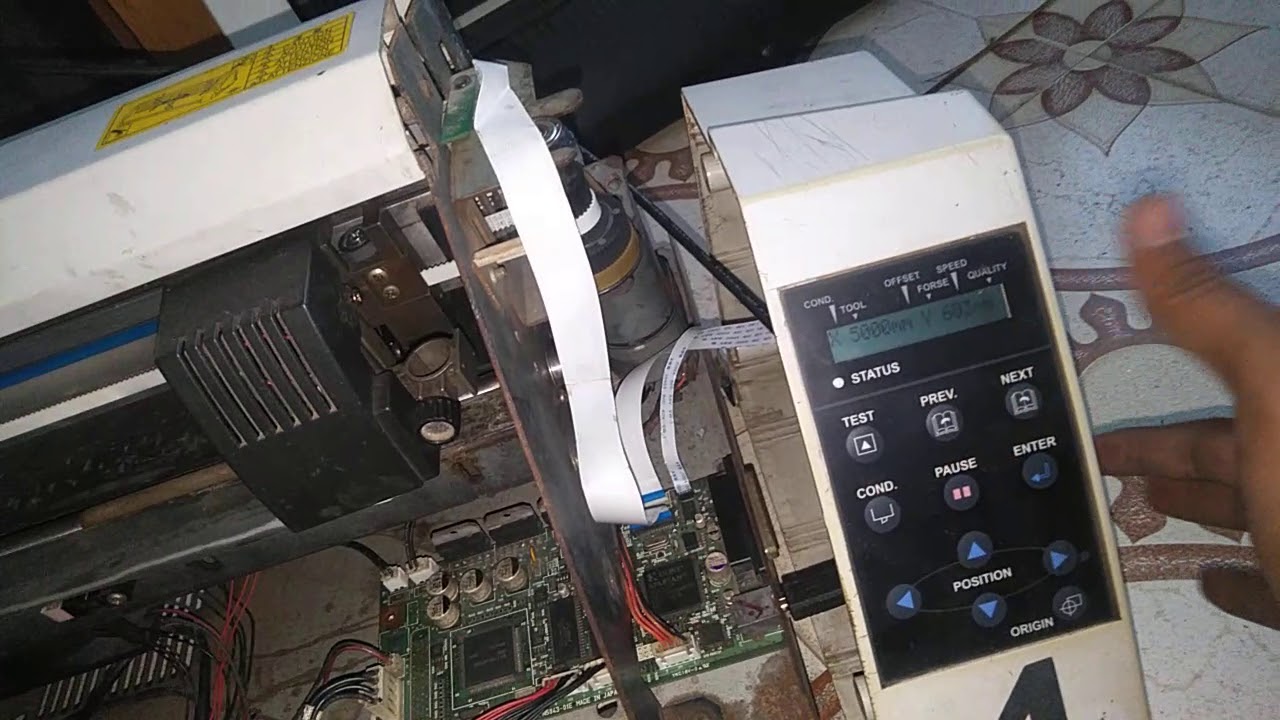 graphtec 5000/60 cutting plotter motherboard repairing service