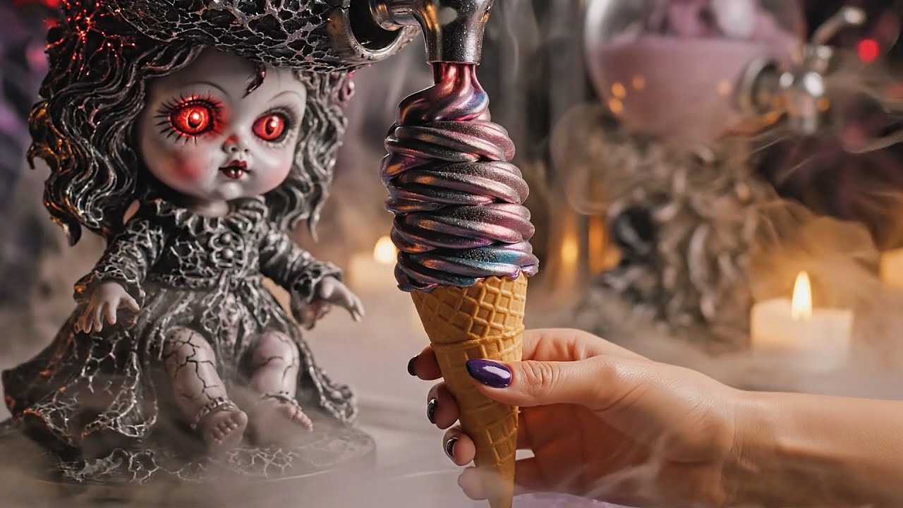 🎧 AI ASMR | 100 Haunted Halloween Ice Cream Machines 🍦 | 8K Unreal Dreamcore Compilation | Part 2