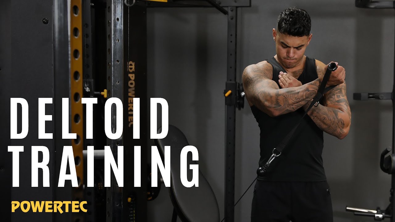 Training Shoulders on the Workbench Functional Trainer Deluxe - Powertec