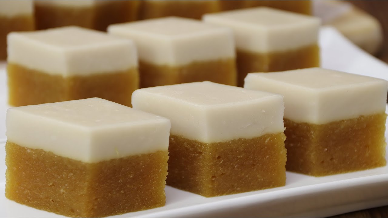 蒸椰糖木薯糕 Kuih Talam Tapioca