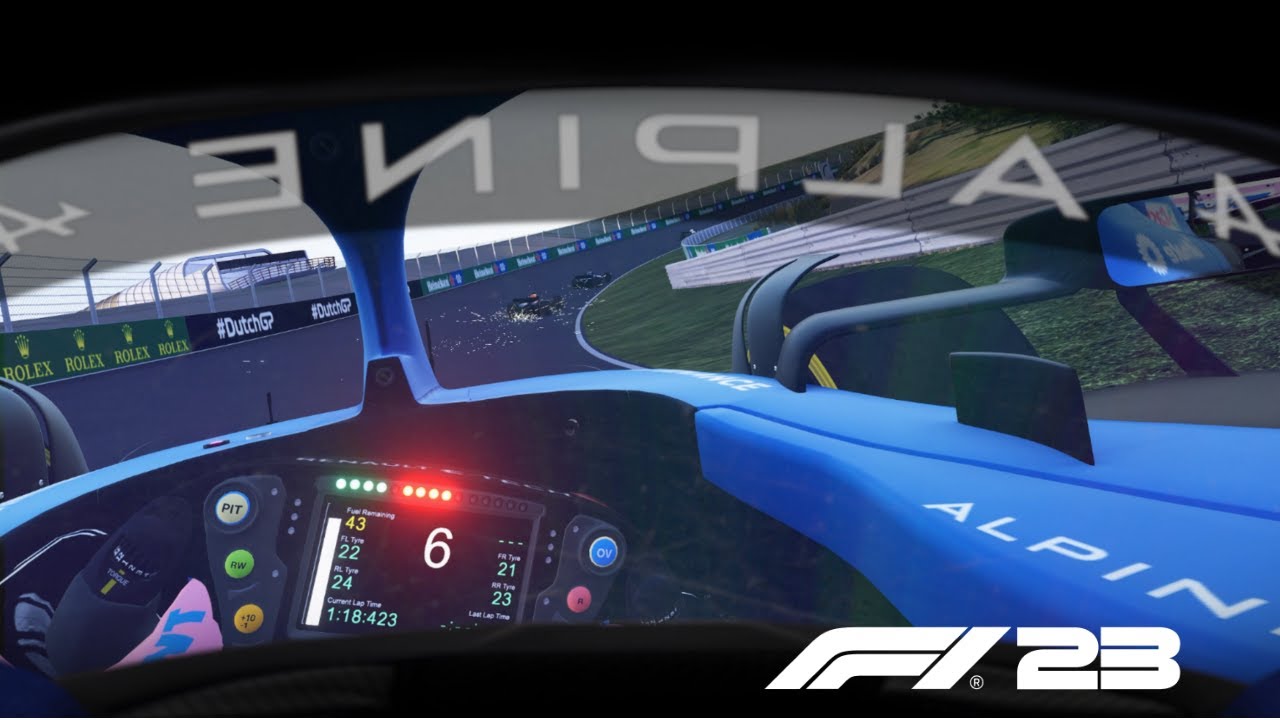 2023 Dutch Grand Prix Gasly's Alpine Podium VISOR CAM
