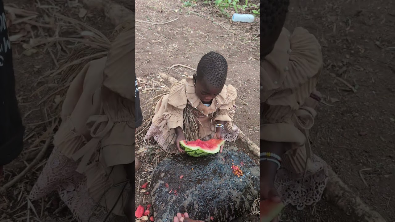 Hadzabe Elders Teaching Children Traditional Eating Culture