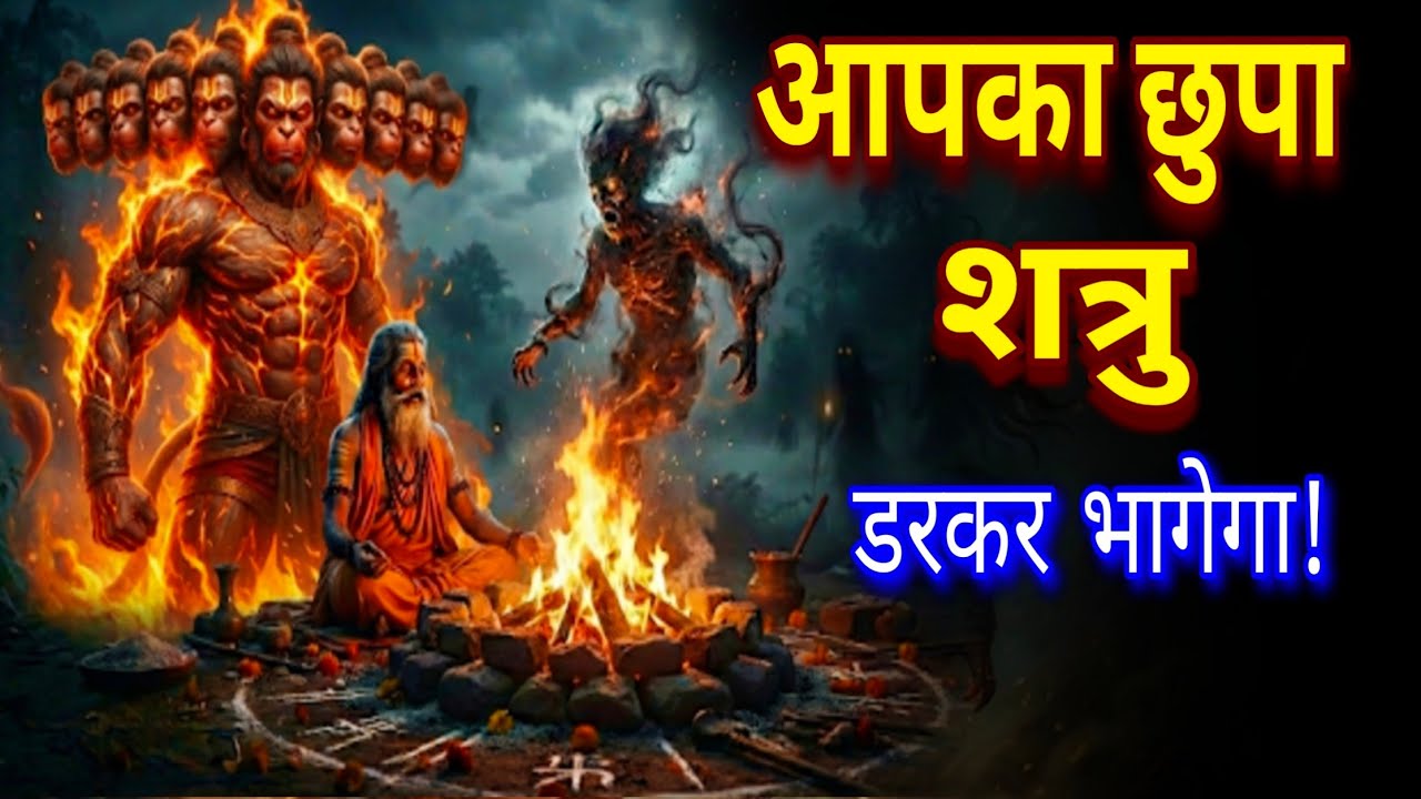 🔥 छुपा शत्रु तुरंत बेनकाब होगा ⚡ 11 मुखी हनुमान तंत्र विनाशक मंत्र | काला जादू समाप्त