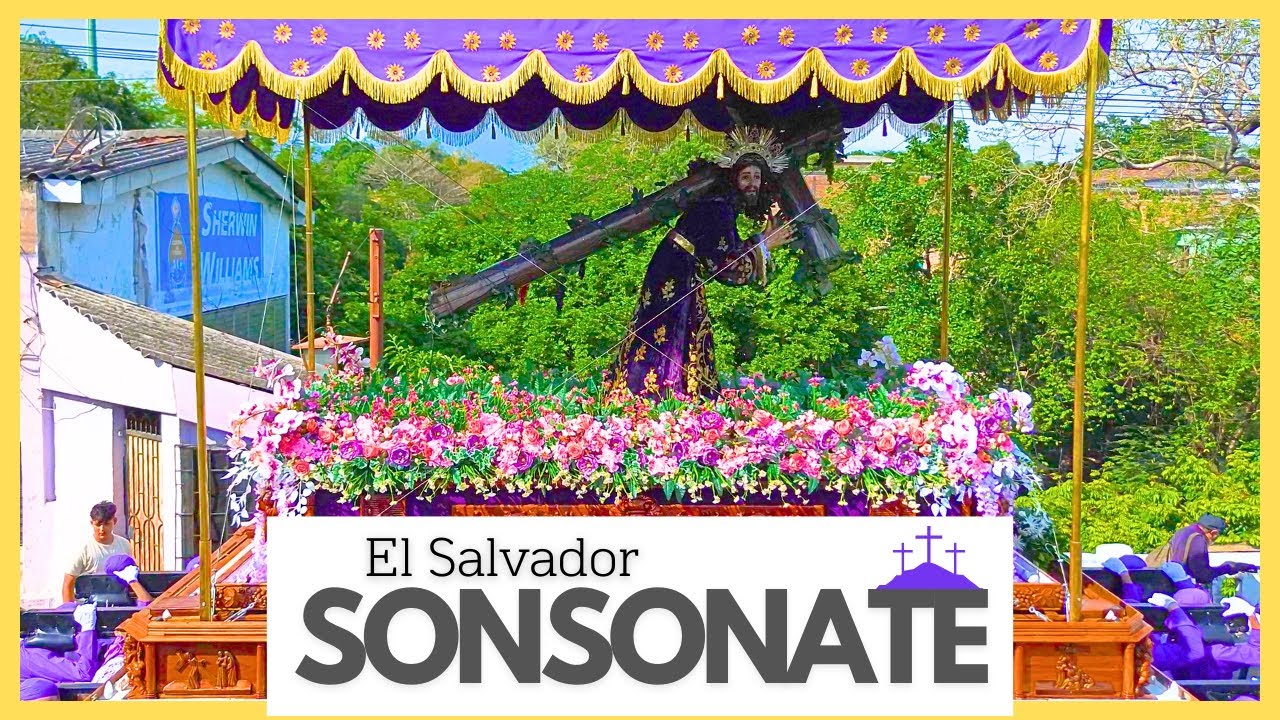 🇸🇻 EL SALVADOR - Cortesias del Jesus Nazareno PROTECTOR PERPETUO SONSONATE Drone 4K