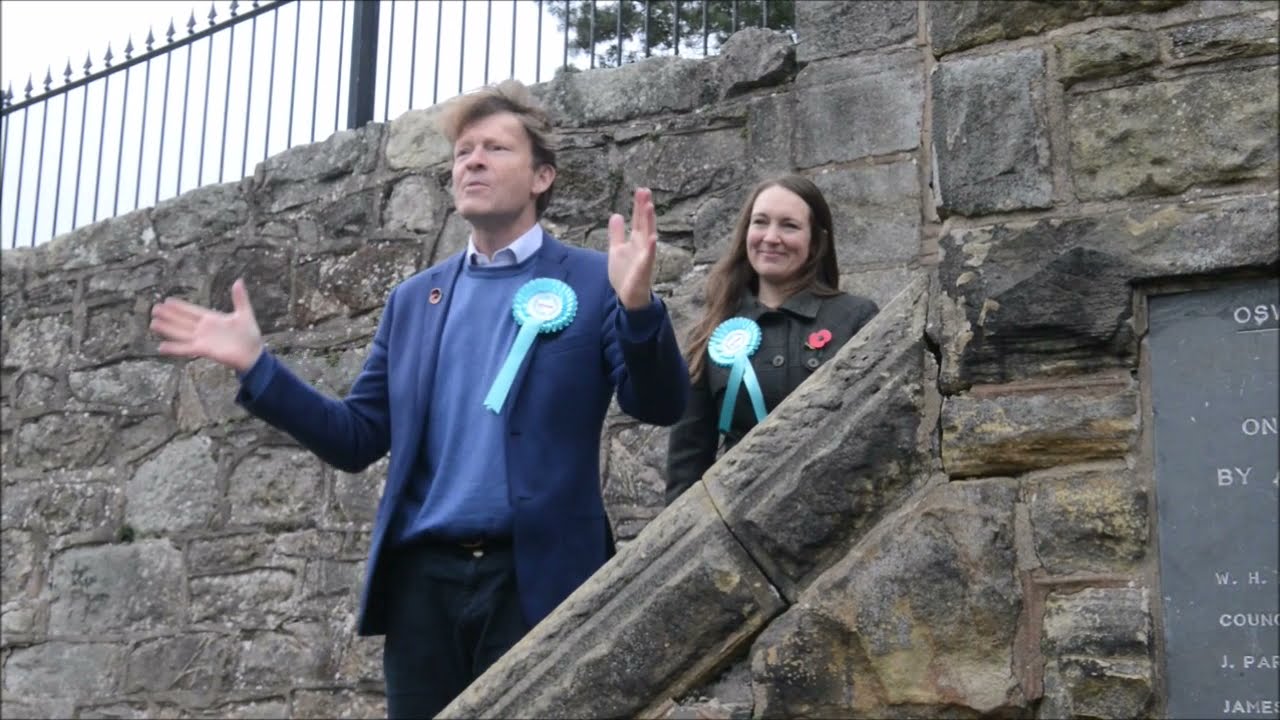 Reform UK candidate Kirsty Walmsley and leader Richard Tice on North Shropshire by-election trail