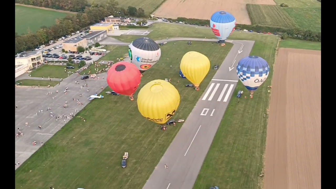 Ballon Fahren Flughafen Gneixendorf.