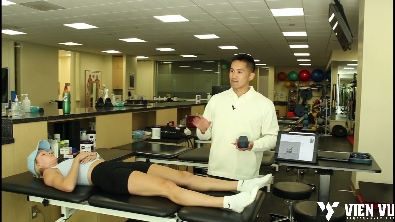 Hip Strength Testing Cluster with Kinvent K-Push (Handheld Dynamometer)