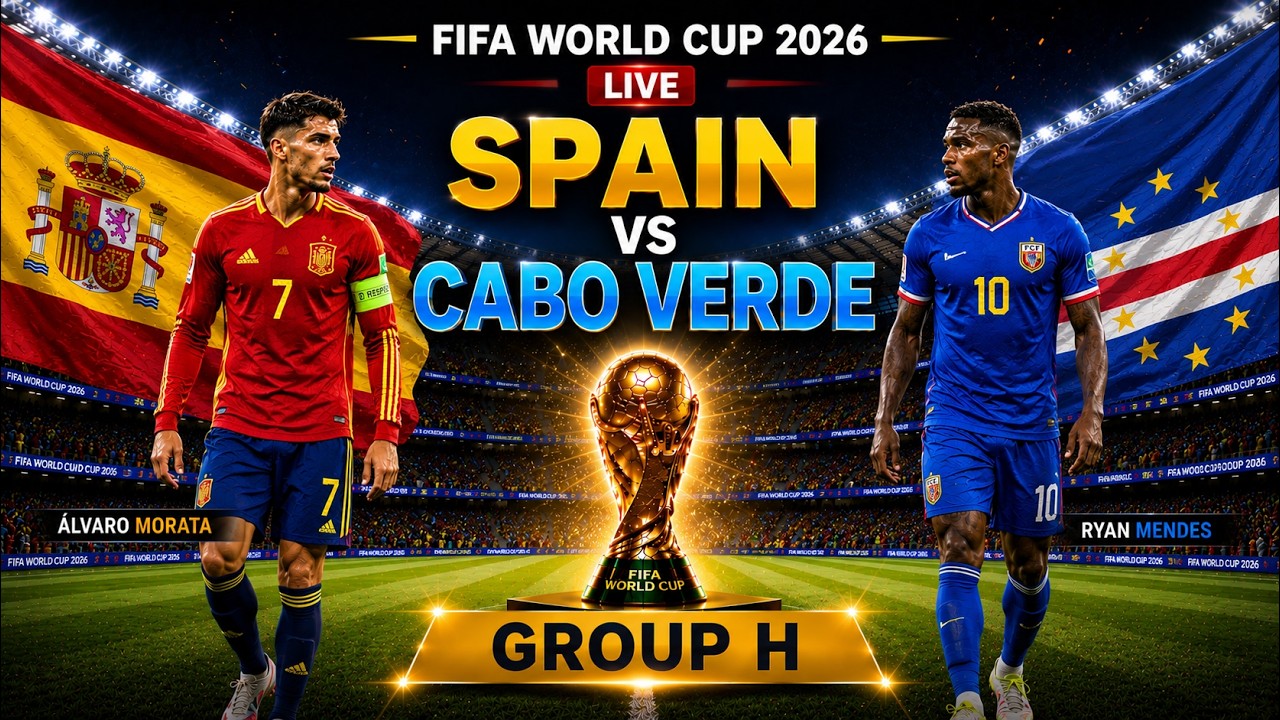 Spain Vs Cabo Verde LIVE | FIFA World Cup Group H | Lamine Yamal | Oyarzabal | Mercedes Benz Stadium