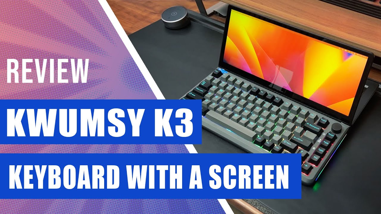 Kwumsy K3 — механическая клавиатура с сенсорным экраном, USB-концентратором и корпусом для SSD