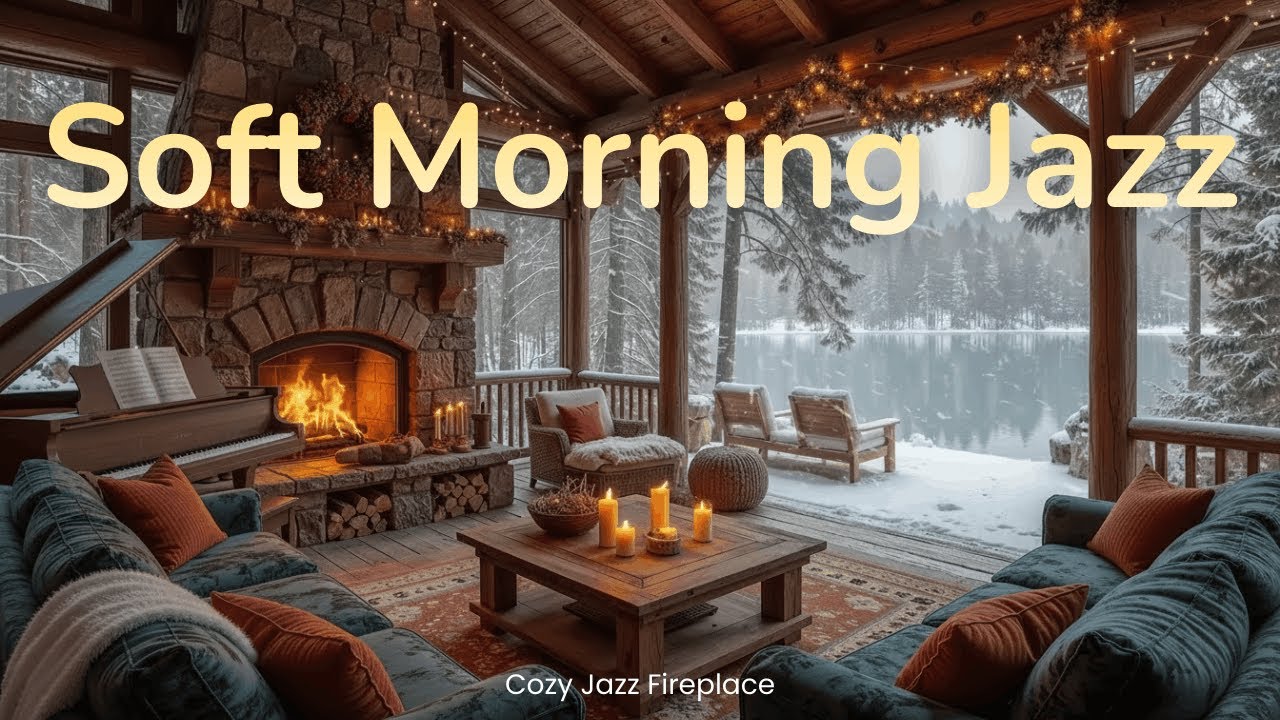 Winter Fireplace Piano Jazz 🔥❄️ – Gentle Night Music