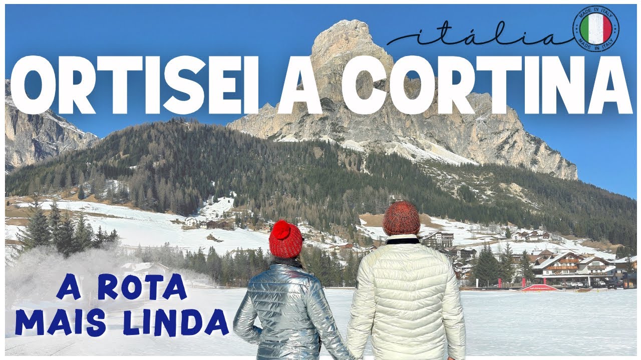 MELHOR ROTA Dolomitas! Ortisei a Cortina d’Ampezzo VIA PASSOS: Val Gardena, Campolongo e Giau | 4K