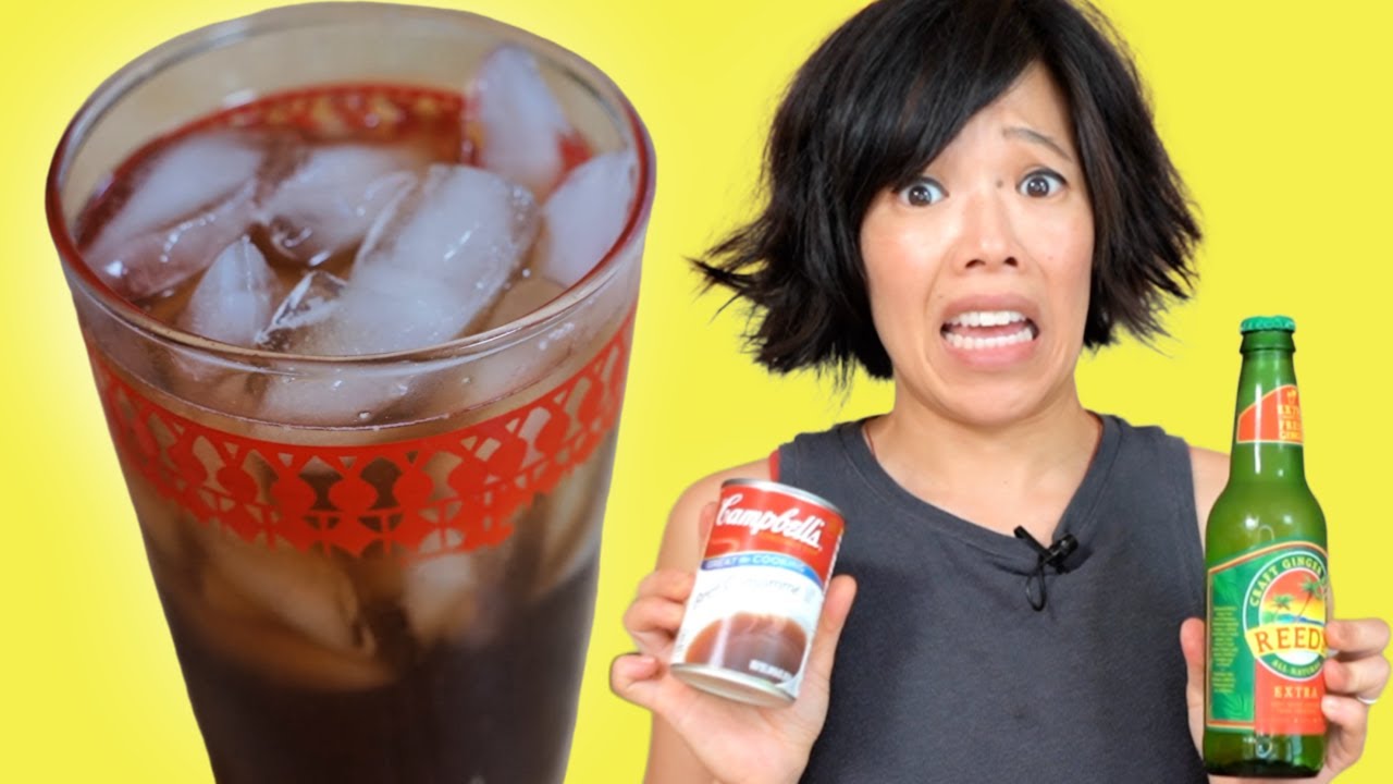 BEEF FIZZ = beef soup + ginger ale + lemon | Retro Recipe Taste Test