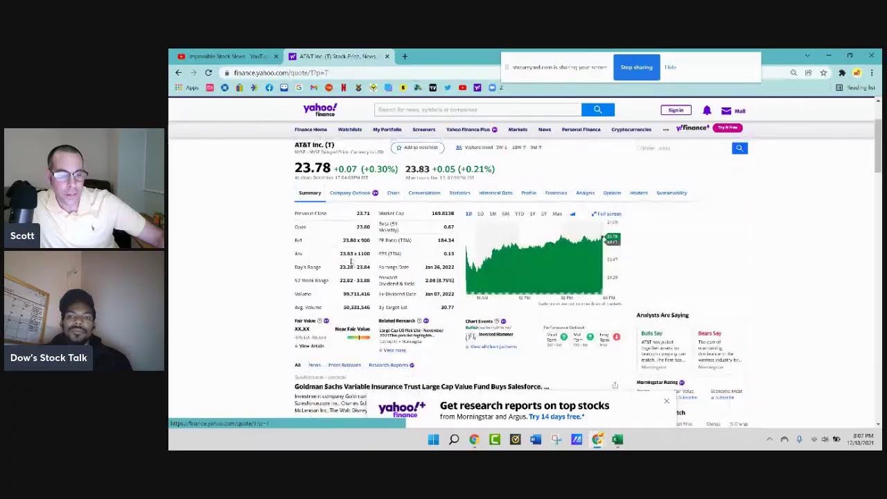 Live Stream w/ Dow's Stock Talk