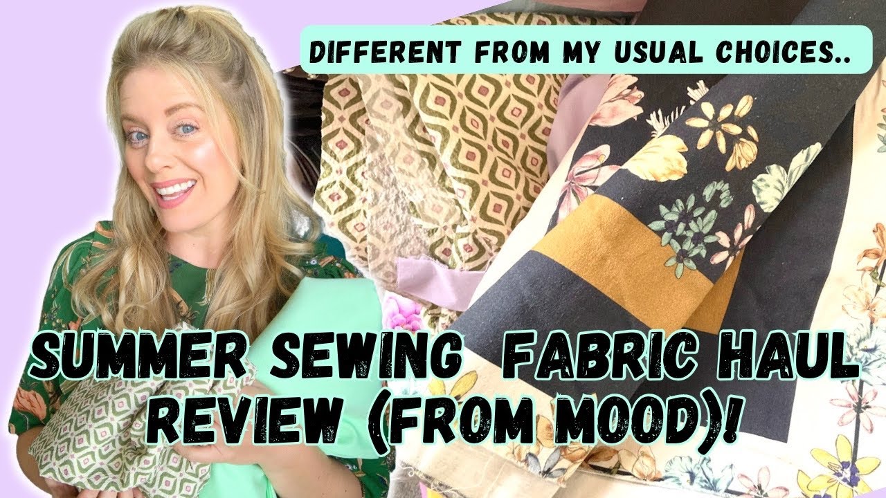 Summer Sewing Fabric Haul from Mood! Sewing plans, cotton fabrics, & dress season #sewingclothes