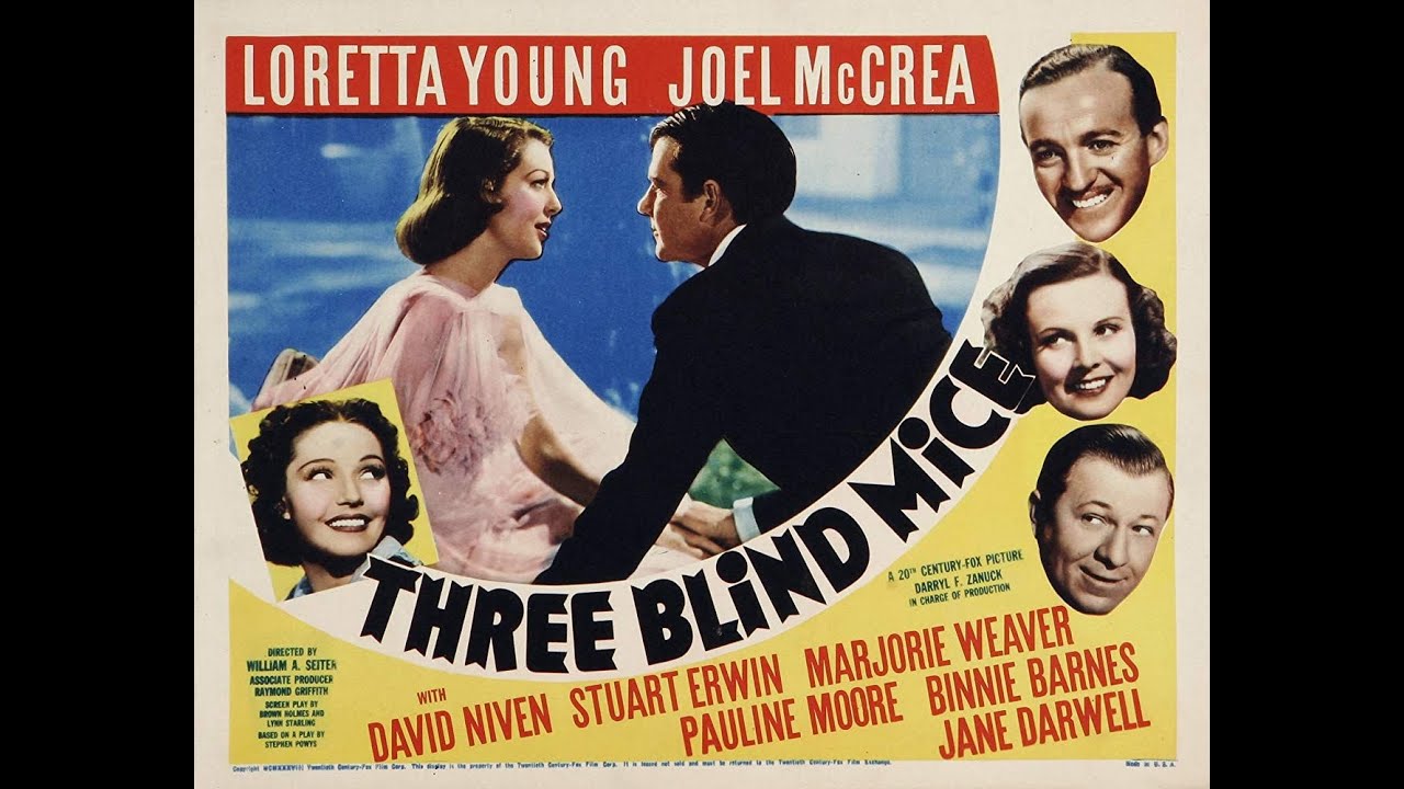 Loretta Young, Joel McCrea & David Niven in 