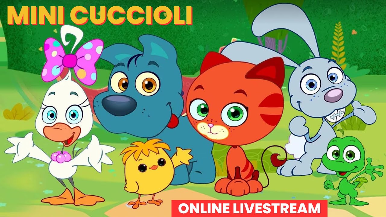 Mini Cuccioli live streaming: impariamo l’inglese! - English with Mini Pet Pals - Compilations