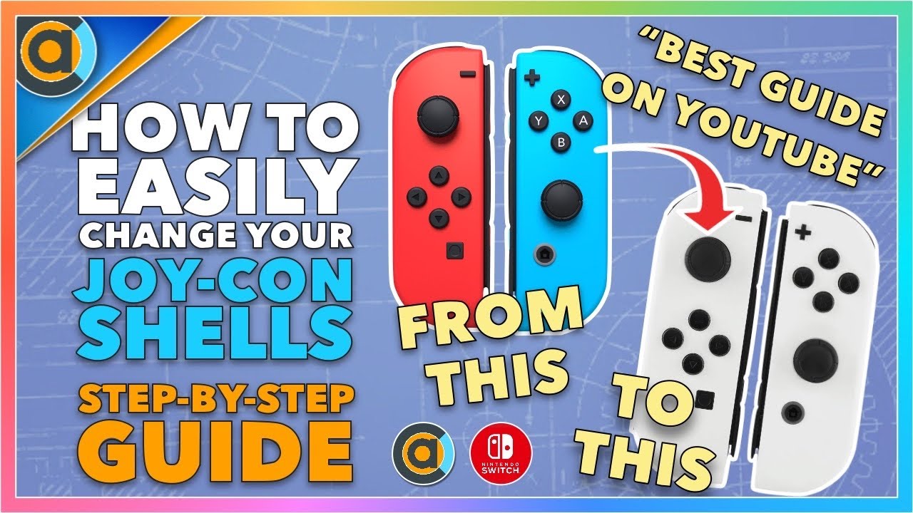 THE BEST tutorial for replacing your Nintendo Switch OLED Joycon shells. Easiest guide. Extremerate