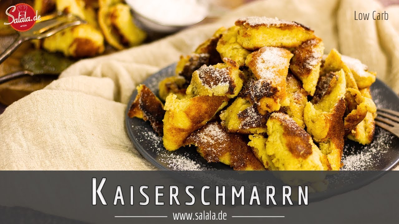 Kaiserschmarrn ohne Eiweißpulver ohne Mehl Rezept Low Carb glutenfrei