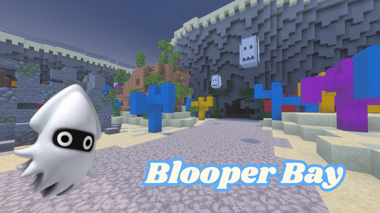 Blooper Bay - Custom Mario Kart in Minecraft Track 