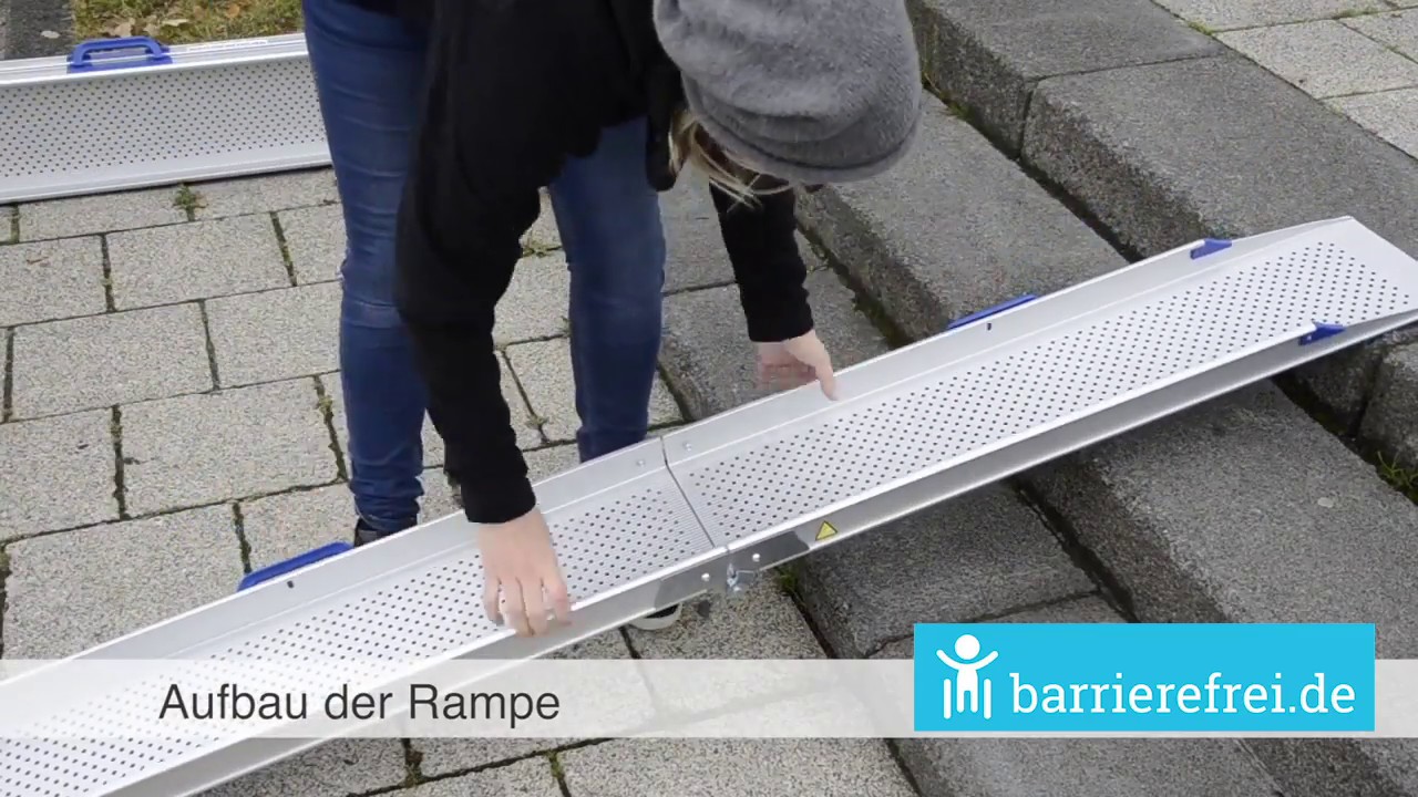 Rollstuhlrampe: klappbar
